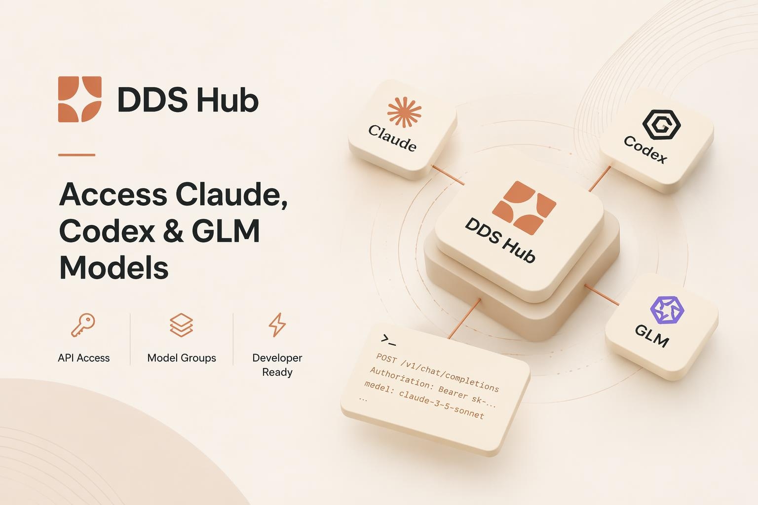 Access Claude, Codex and GLM models on DDS Hub